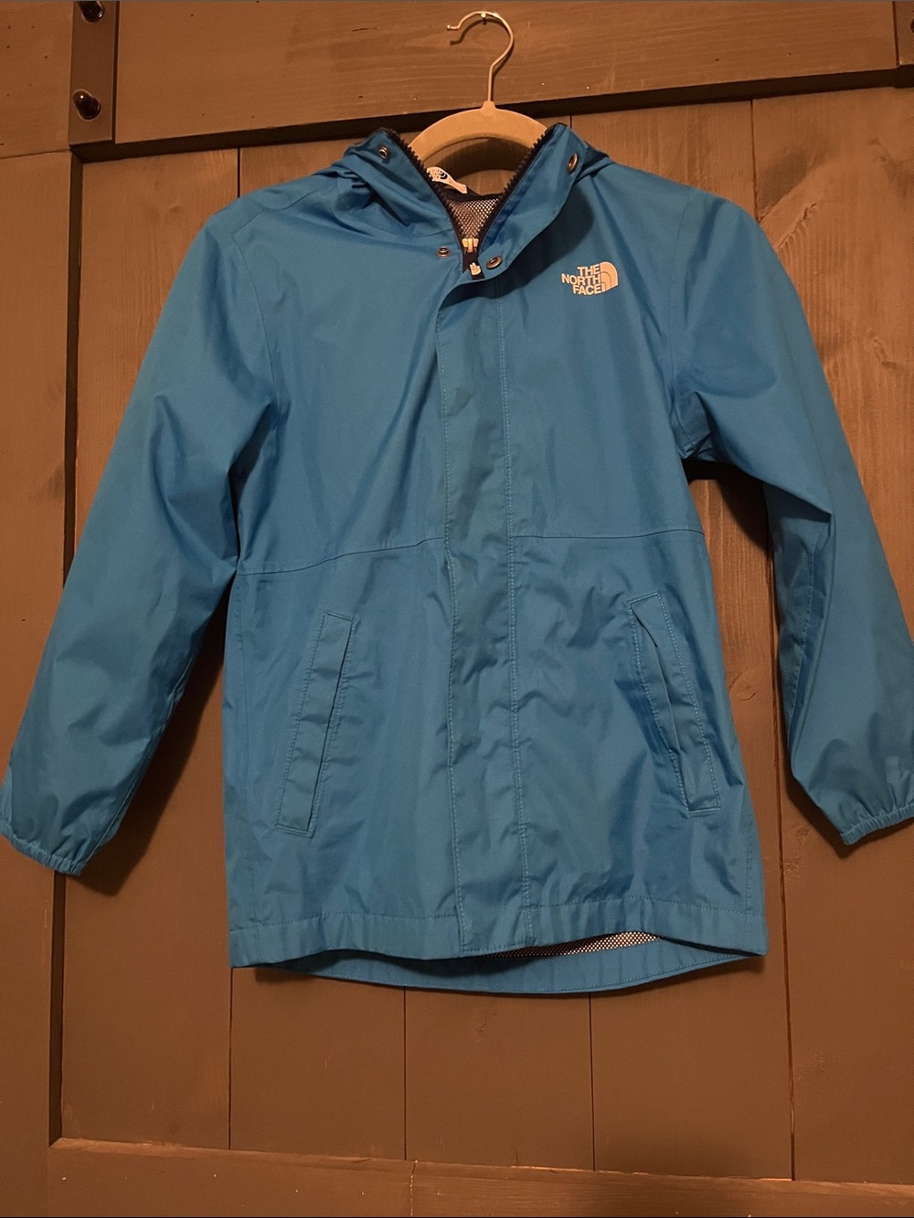 The North Face Bright Blue Kids Hooded Raincoat